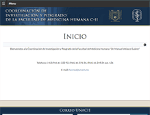 Tablet Screenshot of posgrado.facmed.unach.mx