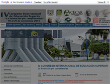 Tablet Screenshot of congresoeducacion.unach.mx