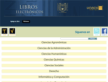 Tablet Screenshot of libroselectronicos.unach.mx