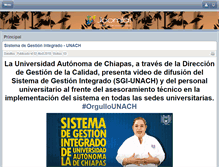Tablet Screenshot of calidad.unach.mx