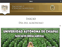 Tablet Screenshot of agricolas.unach.mx