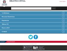 Tablet Screenshot of biblioteca.unach.mx